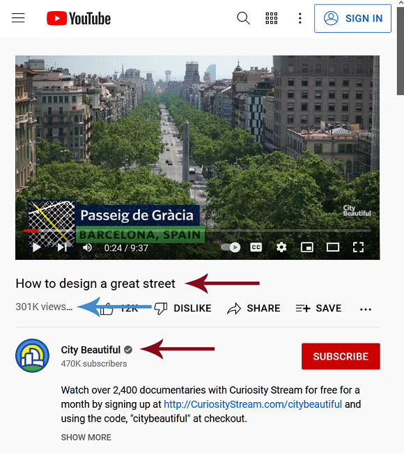 Como encontrar os metadados de um vídeo do YouTube