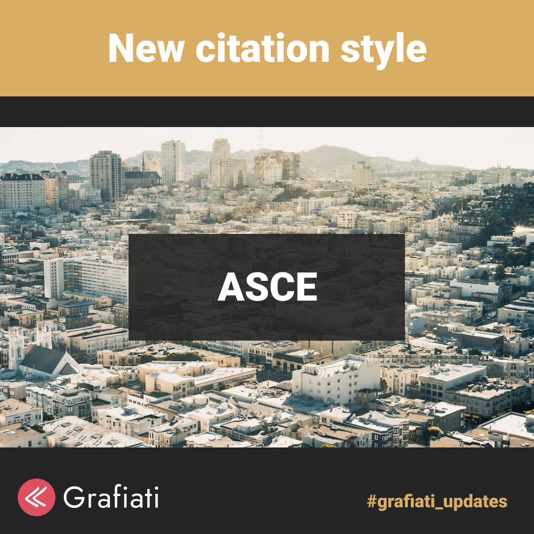 New citation style: ASCE